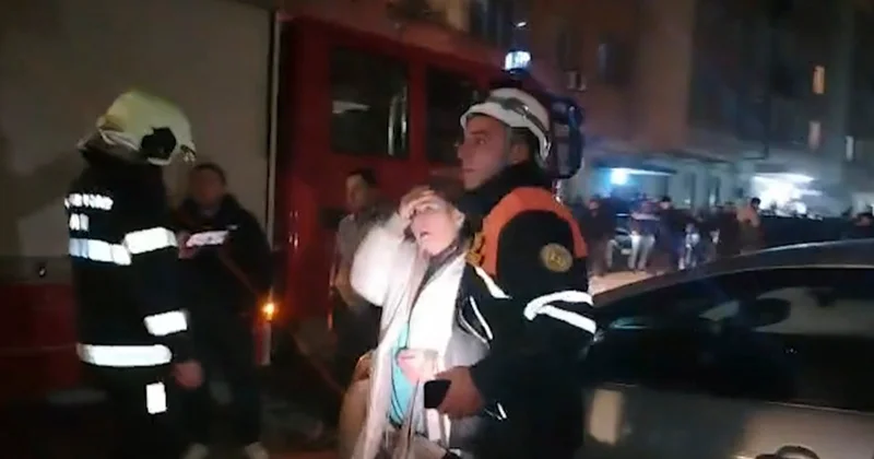 Xırdalanda çoxmərtəbəli yaşayış binasında yanğın Sakinlər təxliyə olundu