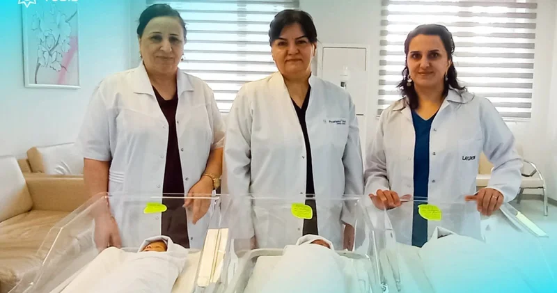 Masallı Rayon Mərkəzi Xəstəxanasında üçəm dünyaya gəldi FOTO