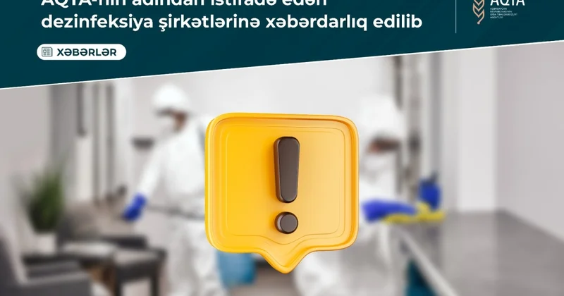 AQTA nın adından istifadə edən şirkətlərə xəbərdarlıq edildi