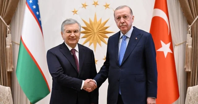 Ərdoğanla Mirziyoyev görüşdü