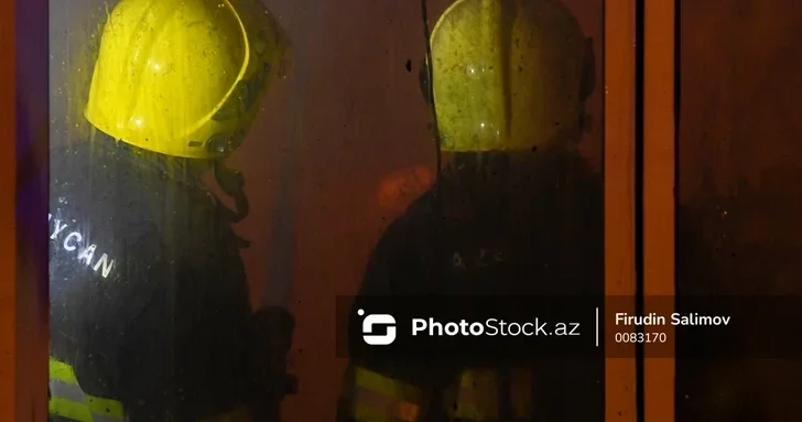 Пожар в молодежном городке Абшерон на место прибыли экстренные службы