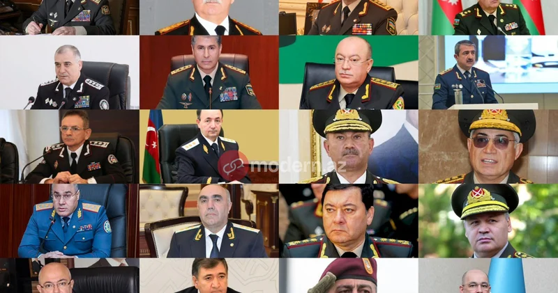 Azərbaycanda general polkovniklərin sayı 22 yə çatdı TAM SİYAHI