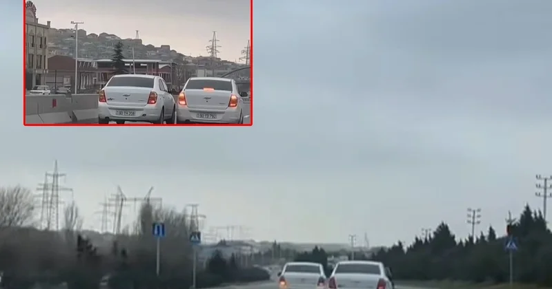 Hökməli yolunda TƏHLÜKƏLİ ANLAR: Sürücülər yarışa çıxdılar