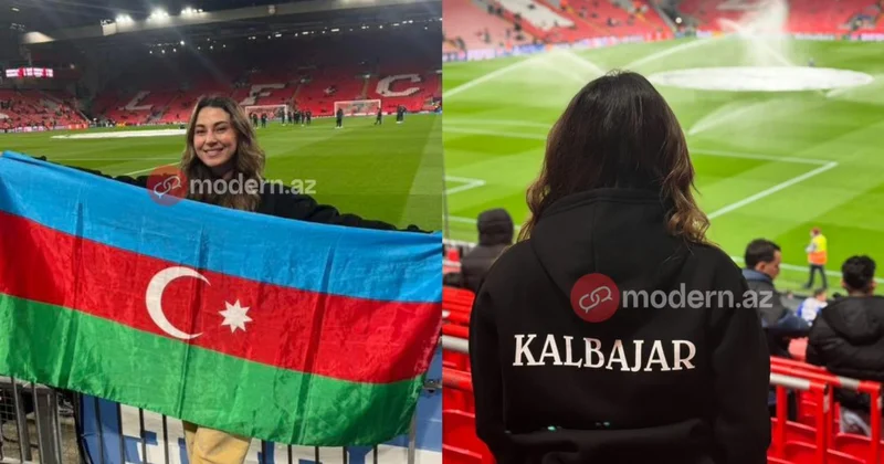 Liverpulda tarixi ana şahidlik etdim Qarabağ ın oyununu canlı izləyən Aysel Sadıqova