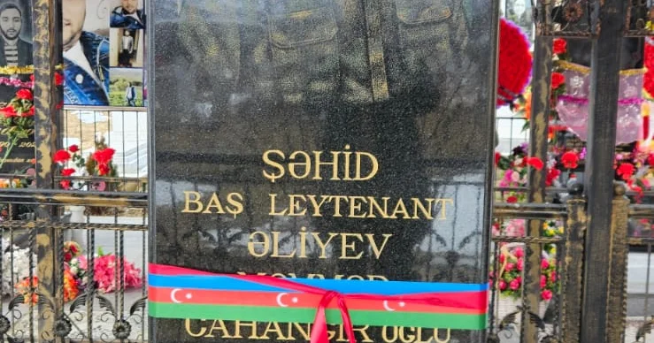 Şəhid Cahangir Əliyevin doğum günü məzarı ziyarət olundu