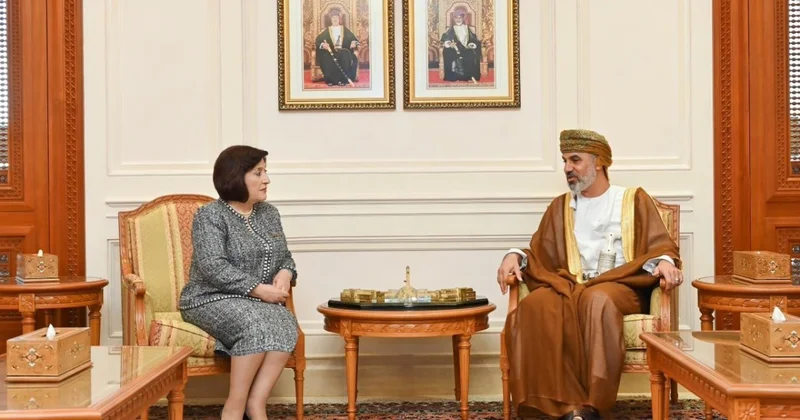 Сахиба Гафарова встретилась с председателем Совета Шуры Омана