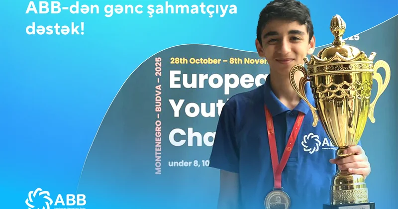 Банк ABB поддерживает молодого шахматиста Хагана Ахмеда!