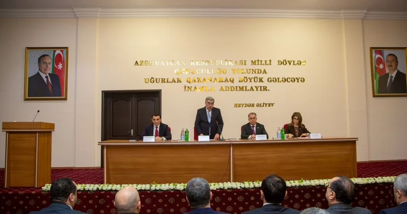 Salyanda sosial iqtisadi inkişafla bağlı hesabat yığıncağı keçirildi FOTOLAR