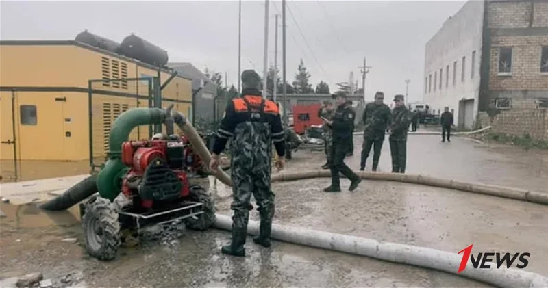 При ИВ Абшеронского района создан штаб по устранению последствий подтоплений