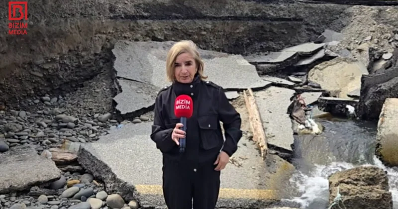 20 gündür çökdüyü üçün bağlanan yol niyə BƏRPA olunmur? VİDEO