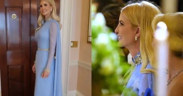 İvanka Tramp Vaşinqtona “müasir şahzadə” obrazında qayıtdı FOTO