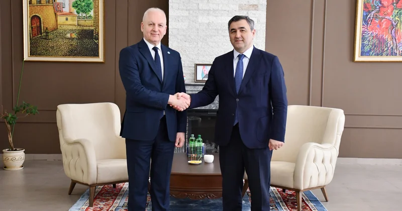 Türk Akademiyasının prezidenti Şahin Mustafayev Azərbaycanın Qazaxıstandakı səfiri Ağalar Atamoğlanovla görüşdü FOTOLAR KONKRET