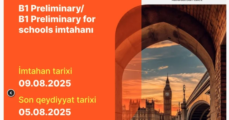 Məktəblilər üçün ingilis dili imtahanlarına qeydiyyat elan edilir