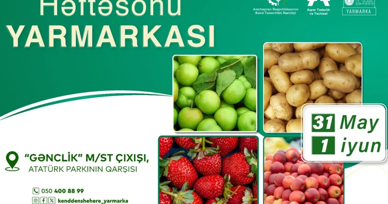 Paytaxtda “Kənddən Şəhərə” həftəsonu yarmarkası təşkil olunacaq