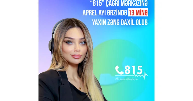 “815” Çağrı Mərkəzinə aprel ayı ərzində 13 minə yaxın zəng daxil olub