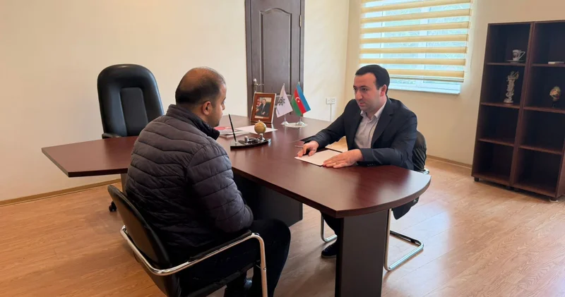 Mahir Süleymanov Şabranda vətəndaşları qəbul edib FOTOLAR