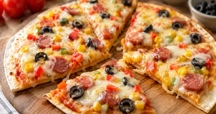 10 dəqiqəyə lavaş pizzası RESEPT