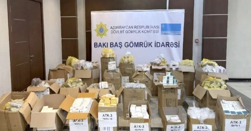 Azərbaycanan qanunsuz gətirilmiş külli miqdarda dərman vasitələrinin realizə edilməsinin qarşısı alınıb