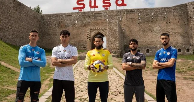 Qarabağ formalarını Şuşadan təqdim etdi Şəkillər