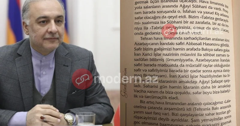 Təbriz sizin olacaq, onda gedərsiniz İranın Ermənistandakı səfiri azərbaycanlı jurnalistlərə