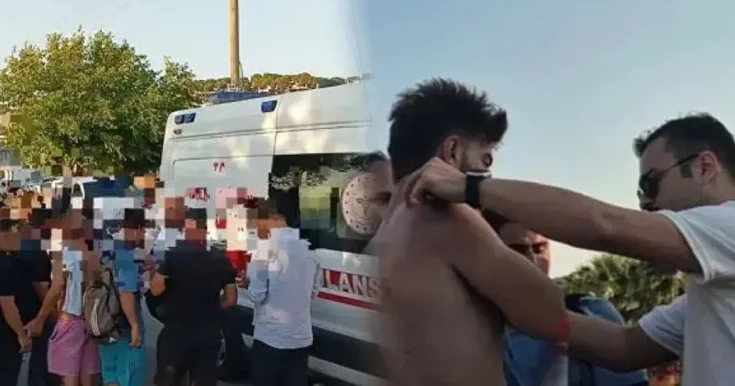 Daha 17 nin heyəti ilə market işçiləri arasında dava 1 yaralı
