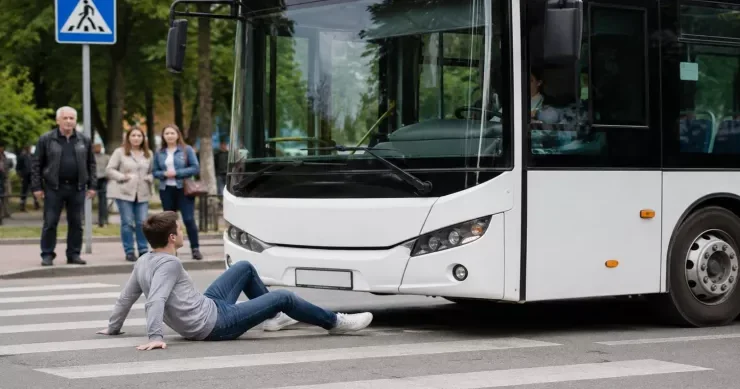 Marşrut avtobusu ilə piyadanı öldürən sürücüyə cəza verildi