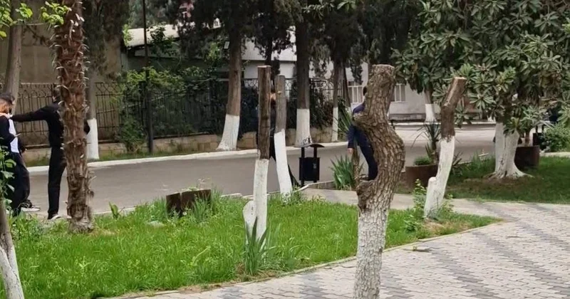 Bakıda yayılan kəpənəklərlə rəsmi açıqlama FOTOLAR