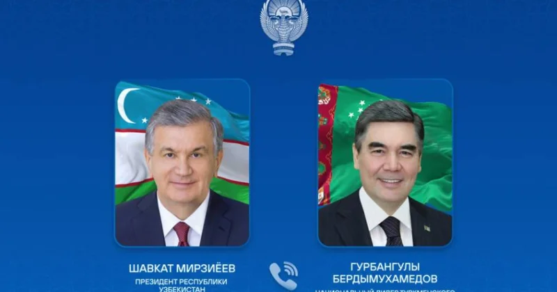 Şavkat Mirziyoyev və Qurbanqulu Berdiməhəmmədov Mərkəzi Asiya və Azərbaycanın dövlət başçılarının Səkkizinci Məşvərət Görüşünə hazırlıq məsələlərini müzakirə ediblər