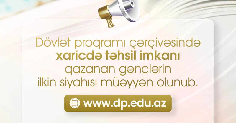Dövlət Proqramına qəbula dair ilkin siyahı müəyyən olunub