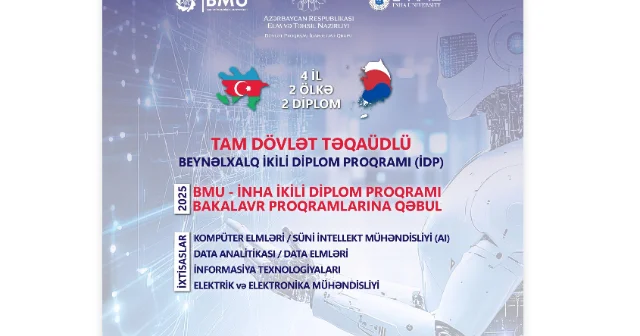 BMU İNHA İDP yə qəbul başlayır