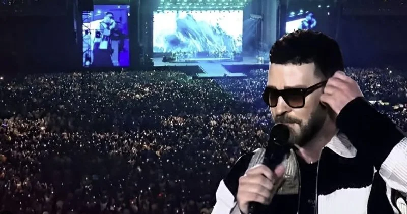 Castin Timberleykin konsertində biabırçılıq: Ayaqyolunu bağlayıblar FOTOLAR KONKRET