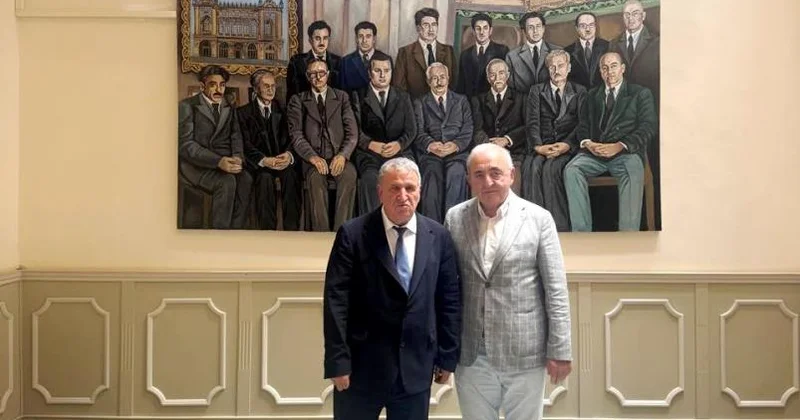 Akademik İsa Həbibbəyli QDİƏT Assambleyasının baş katibi akademik Asəf Hacıyevlə görüşüb