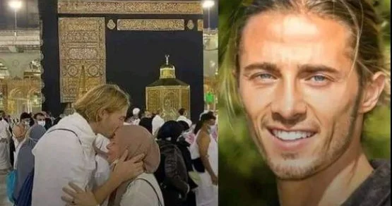 Fransalı ulduz anası ilə Məkkədə FOTO