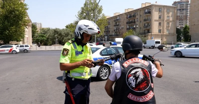 Təhlükəli manevrlər edən motosiklet sürücüləri müəyyən olunub