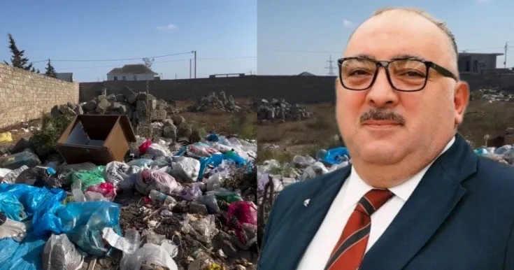 Bəhramdan Bakıdakı zibillik əraziyə ironik yanaşma Video