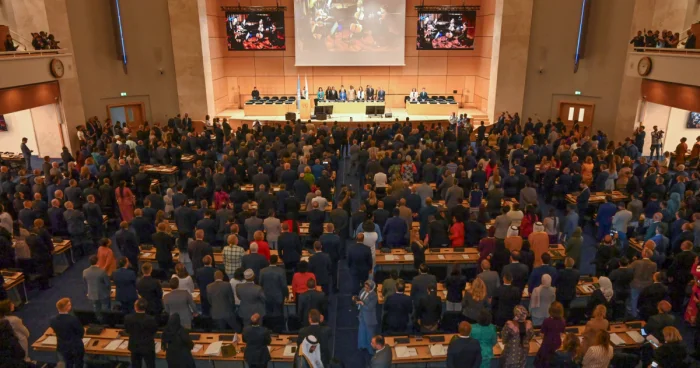 Sahibə Qafarova Parlament Sədrlərinin VI Dünya Konfransında çıxış edib