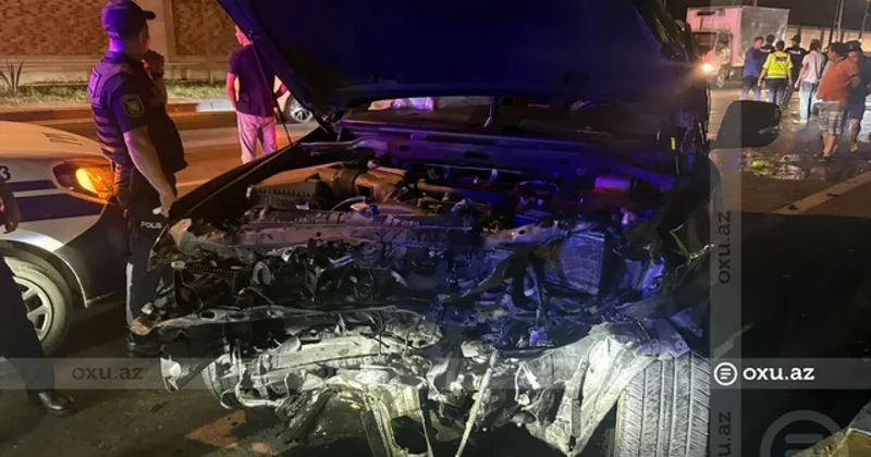 Страшная авария в Сумгайыте унесла жизнь женщины ВИДЕО / ФОТО