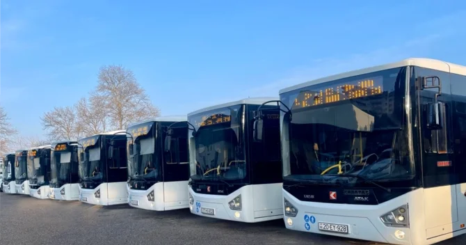 Gəncədə avtobus marşrutları üzrə müsabiqənin qalibləri müəyyənləşdi