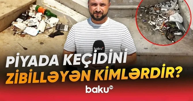 Buzovnada piyada keçidi baxımsız vəziyyətdə: Sakinlər təngə gəldilər