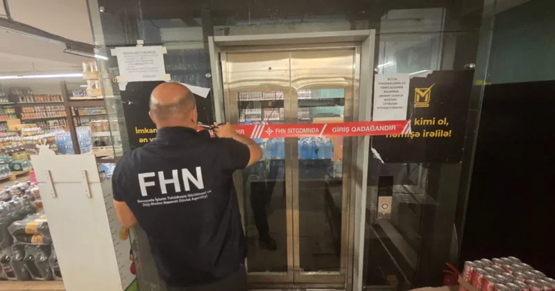 Marketin liftinin fəaliyyəti dayandırıldı VİDEO