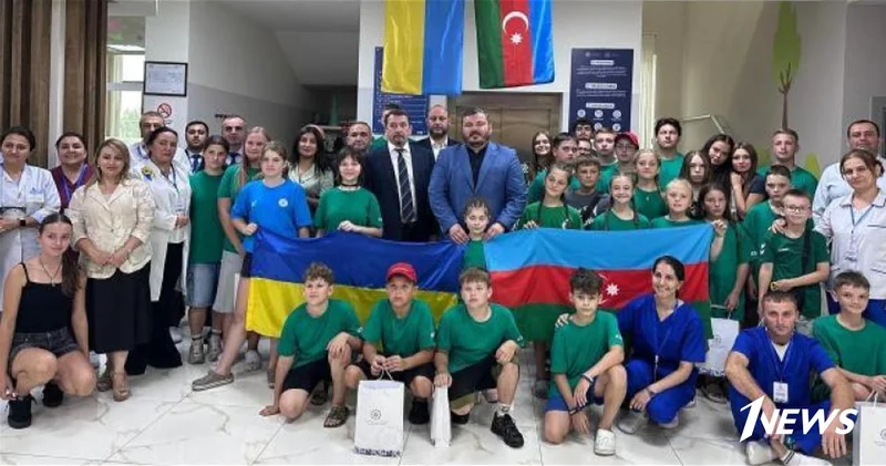 В Габале состоялась встреча с украинскими детьми, проходящими курс реабилитации ФOTO