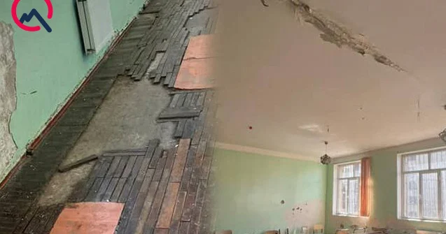 “Məktəbin tavanı uşaqlarımızın başına düşə bilər” Video