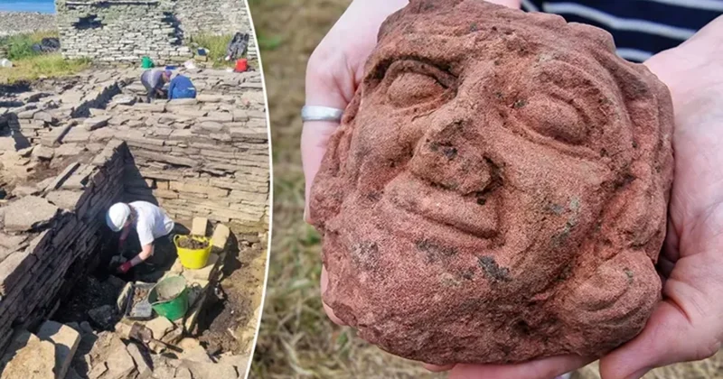 Şotlandiyada qazıntı zamanı daşdan olan maraqlı baş aşkarlanıb: Tapan şəxsə gözünü zilləyib
