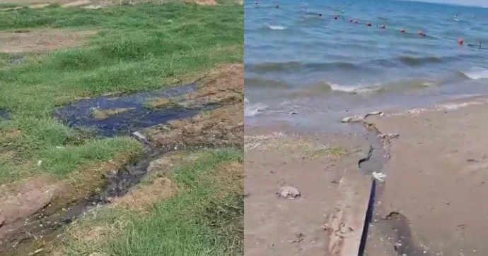 Vətəndaş “Ramada” hotelin Xəzərə çirkab suları axıtdığını iddia edir VİDEO