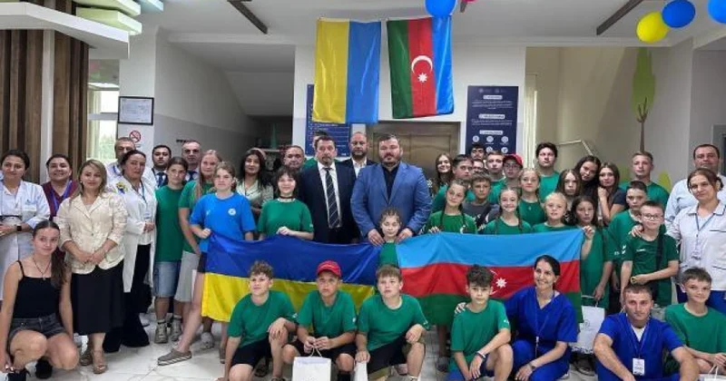 Qəbələdə reabilitasiya kursu keçən Ukraynadan olan uşaqlarla görüş keçirilib
