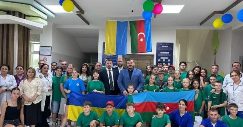 Qəbələdə reabilitasiya kursu keçən Ukraynadan olan uşaqlarla görüş keçirildi FOTO