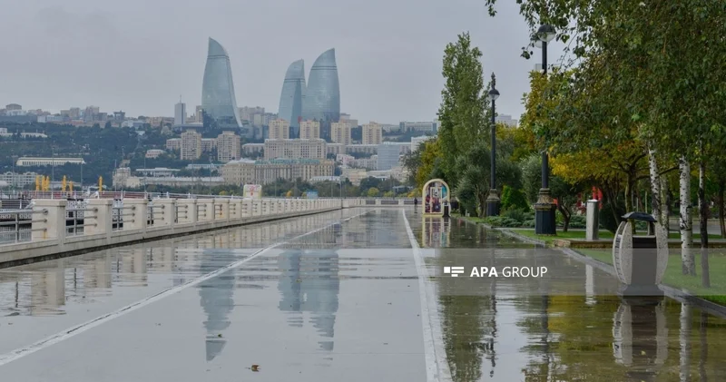Завтра в Баку ожидаются дожди, в регионах возможны ливни, грозы и град