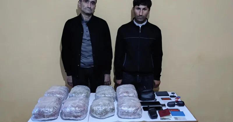 İranla sərhəddə 8 kq narkotiki ölkəyə keçirməyə cəhd edən şəxslər saxlanılıb FOTO