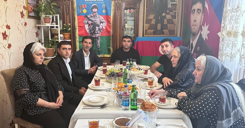 Vətən müharibəsi şəhidinin evi ziyarət olunub