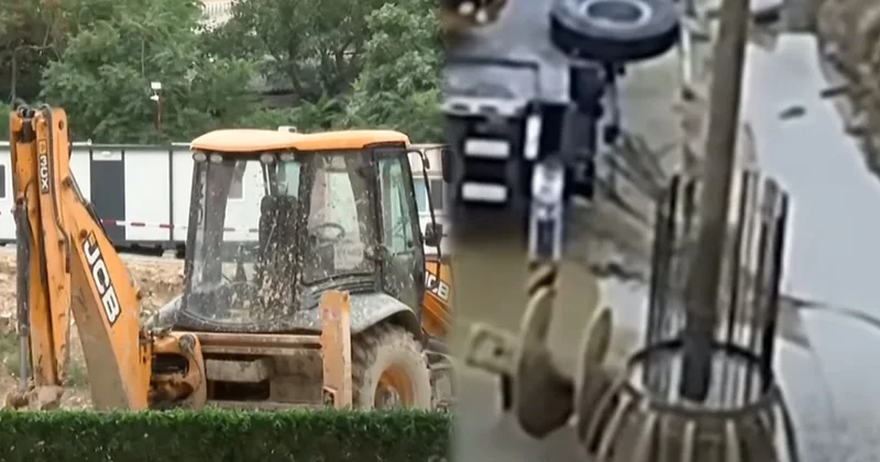 Yasamalda qurudulmuş gölün ərazisində çoxmərtəbəli bina inşa olunur? Video
